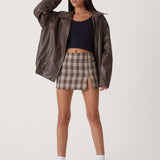 Sophia Oversized Imiteret Læderjakke – Trendy PU Kunstlæder til Damer